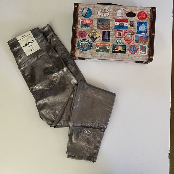 L'AGENCE Denim - L'Agence Margot High-Rise Skinny Ankle Jean, Sz 28